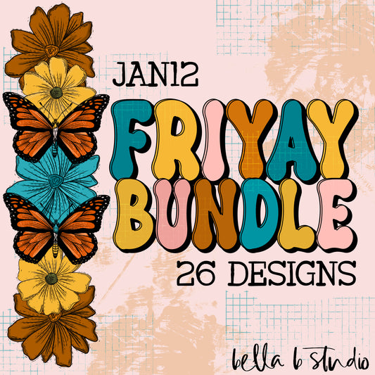 FRIYAY Bundle - JAN 12 - 26 PNG Designs