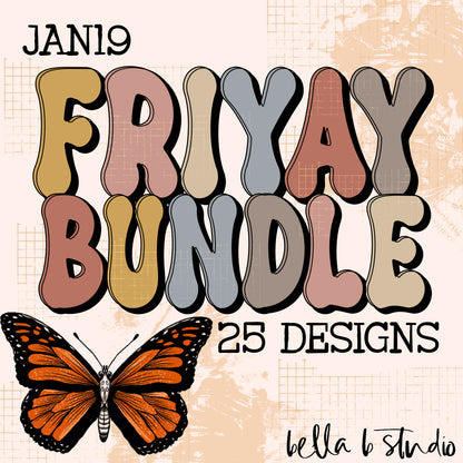 FRIYAY Bundle - JAN 19 - 25 PNG Designs