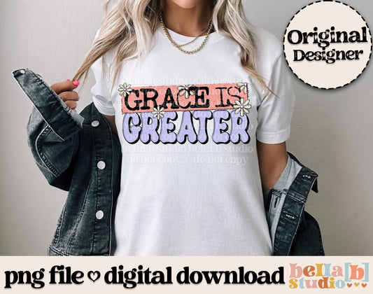 Grace Is Greater PNG Design