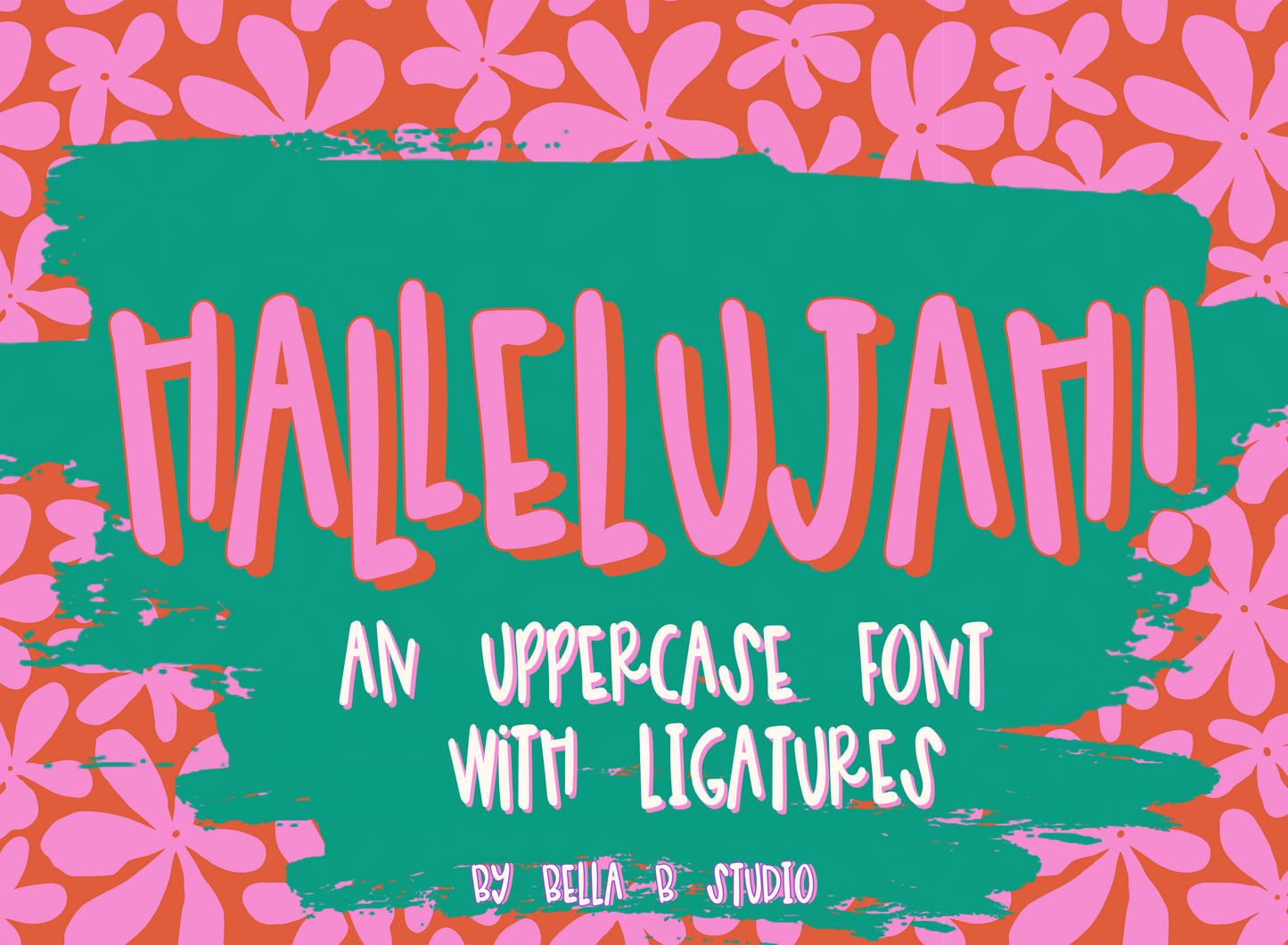Hallelujah Font - A Fun Uppercase Font