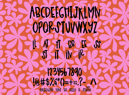 Hallelujah Font - A Fun Uppercase Font