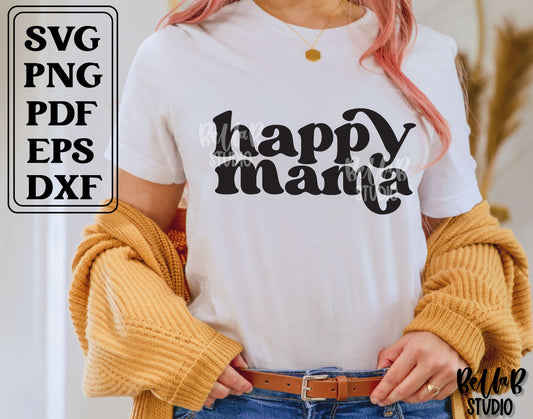 Happy Mama SVG File
