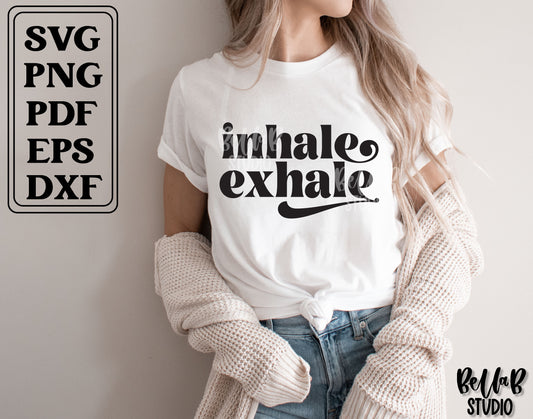 Inhale Exhale SVG File