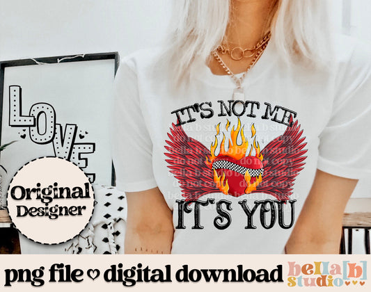 It's Not Me It's You Wings PNG Design