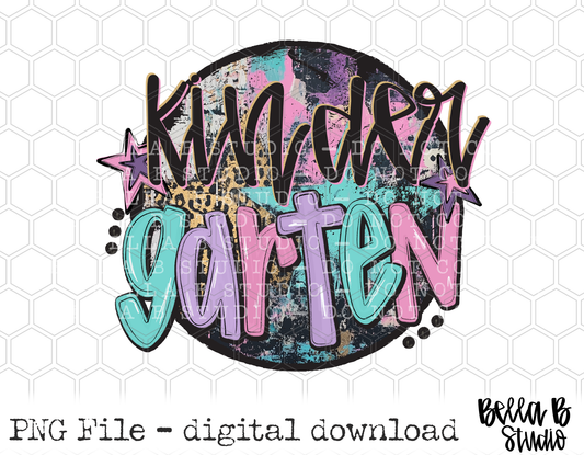 Kindergarten Starry Grunge School PNG Design