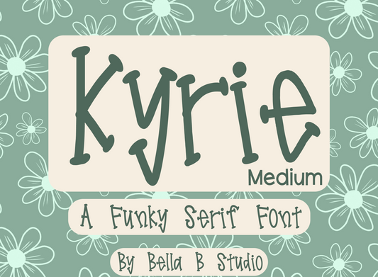 Kyrie MEDIUM - A Funky Serif Font