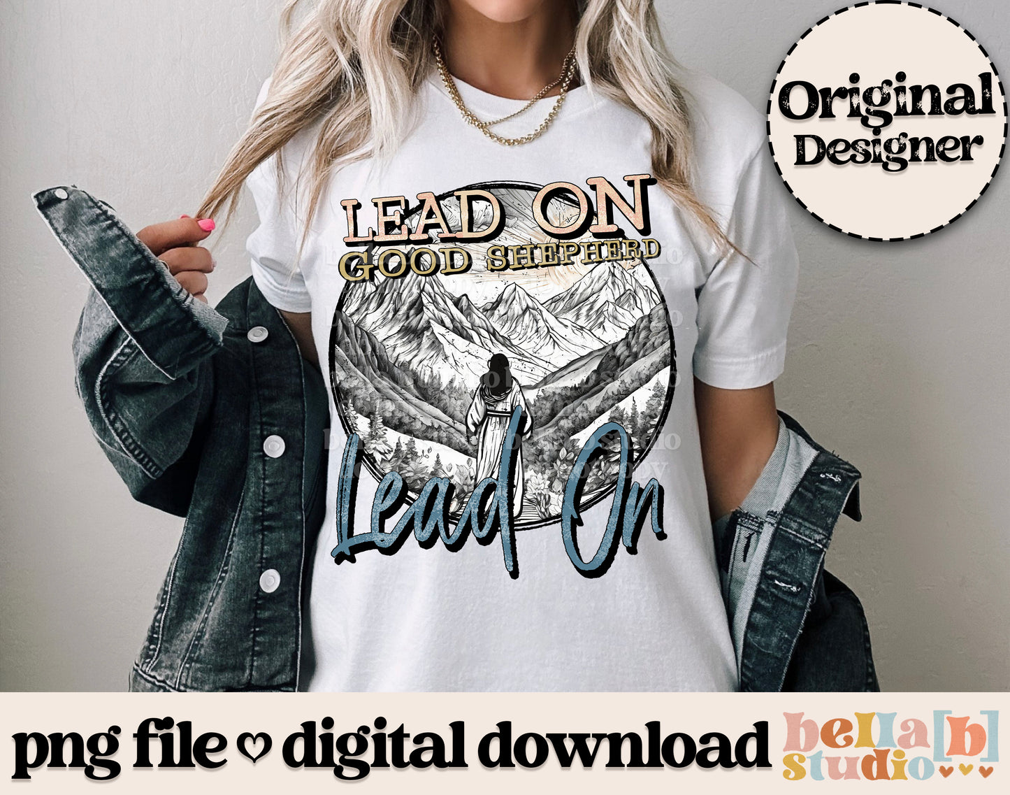 Lead On Good Shepherd PNG Design