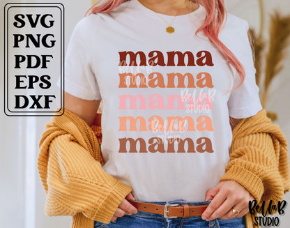 Mama Stacked SVG File