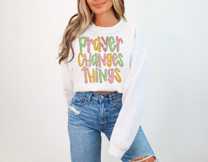 Prayer Changes Things PNG Design