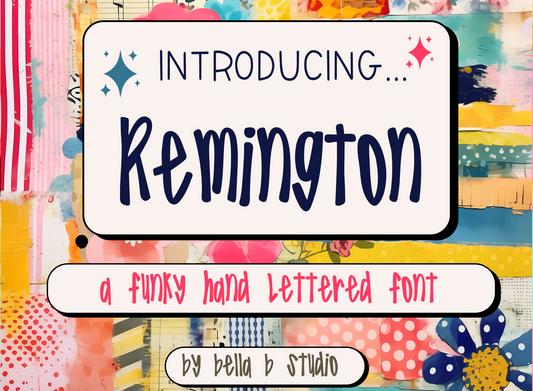 Remington - A Funky Hand lettered Font