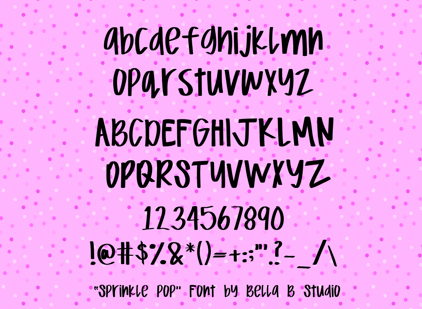 Sprinkle Pop Font