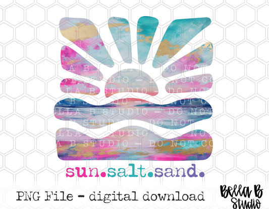 Sun Salt Sand PNG Digital Design