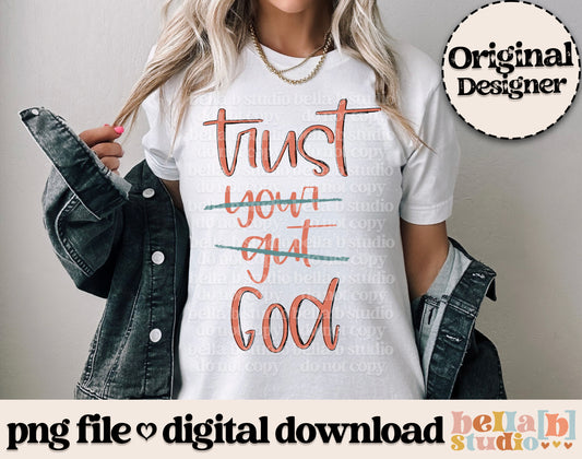 Trust GOD PNG Design