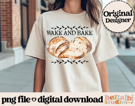 Wake And Bake PNG Design