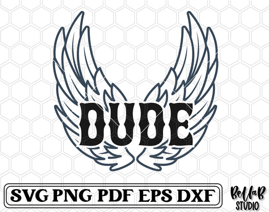 Dude With Wings SVG File