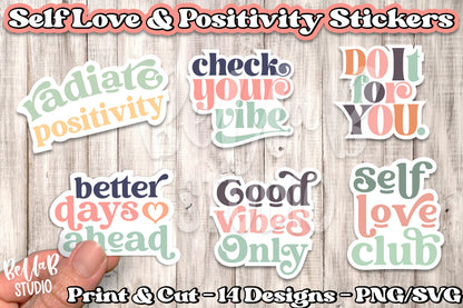 Self Love and Positivity Stickers Bundle