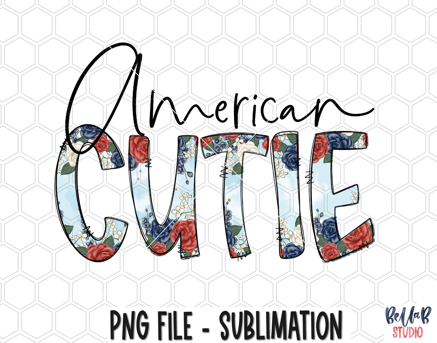 American Cutie Sublimation Design