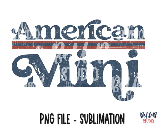 Retro American Mini Sublimation Design