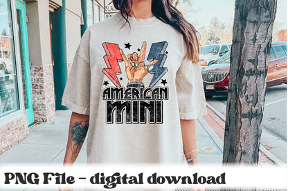 American Mini Retro Rock Bolt PNG Design