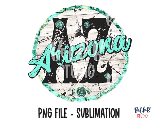 Arizona Turquoise Sublimation Design