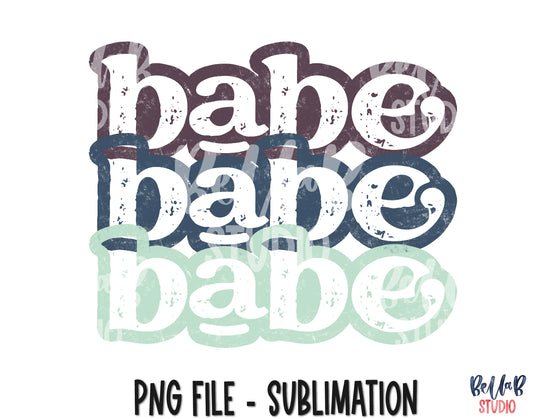 Retro Babe Sublimation Design
