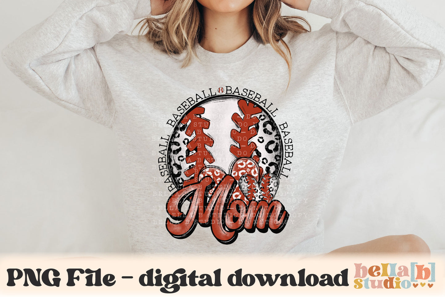 Baseball Mom PNG Design