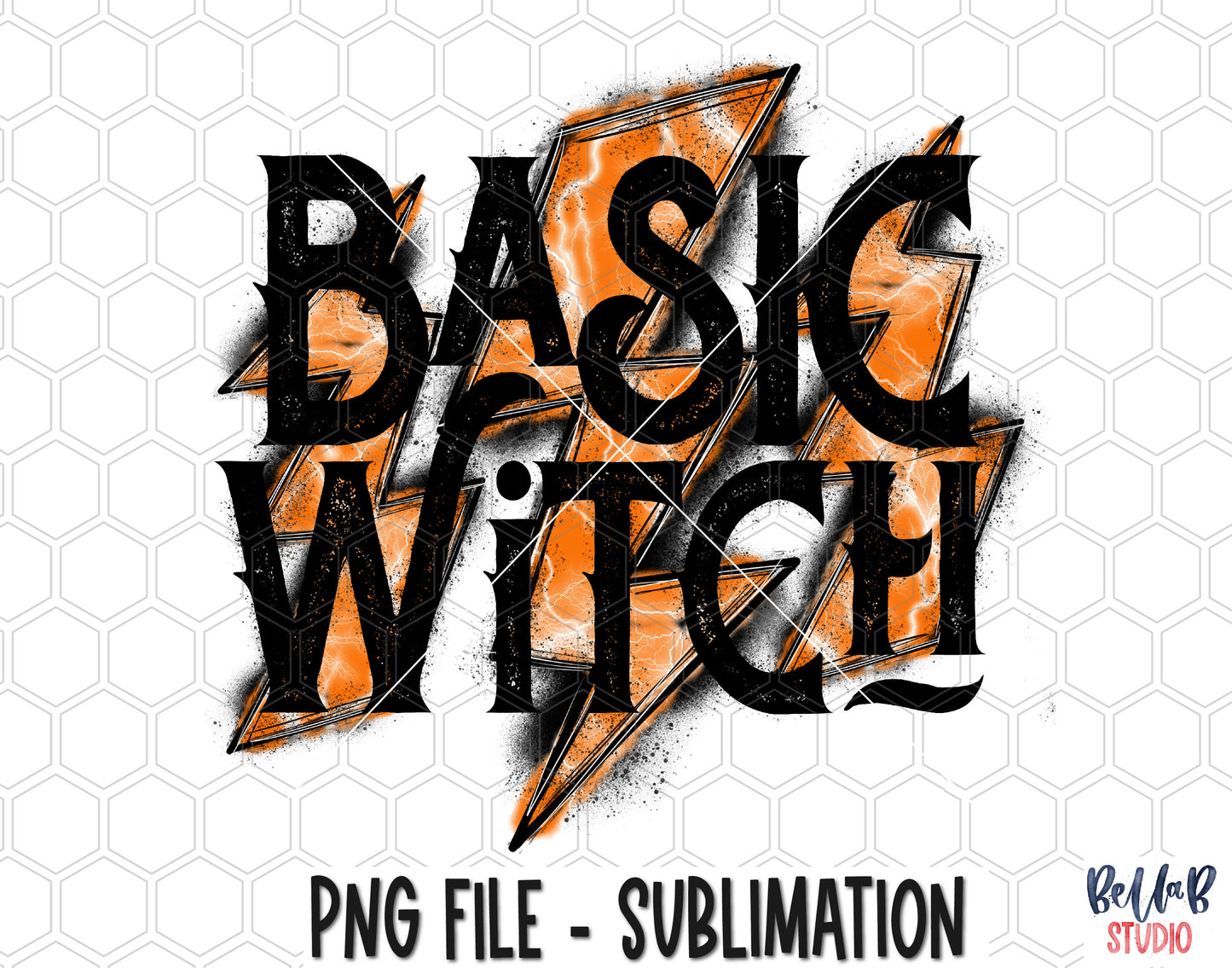 Lightning Bolt - Basic Witch Sublimation Design