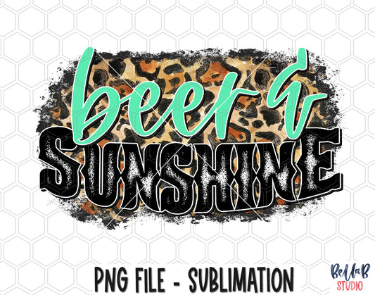 Beer and Sunshine Sublimation Design