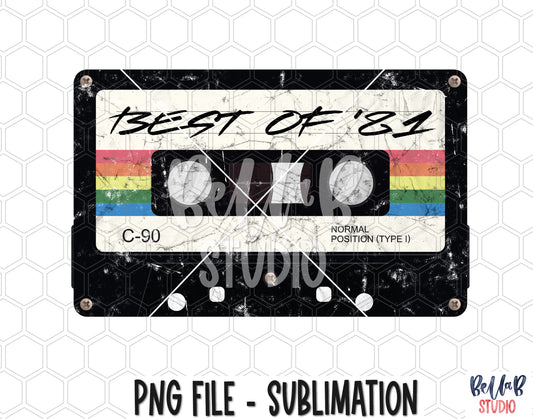 Best Of 81 Mixtape Sublimation Design