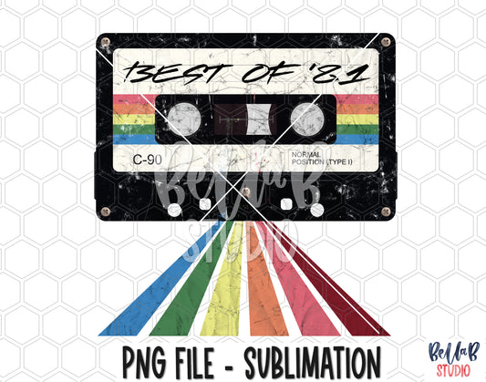 Best Of 81 Mixtape Sublimation Design
