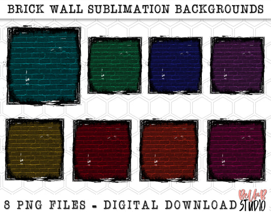 Brick Wall Sublimation Background Bundle