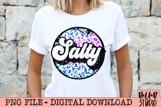 Bright Funky Leopard - Salty Sublimation Design