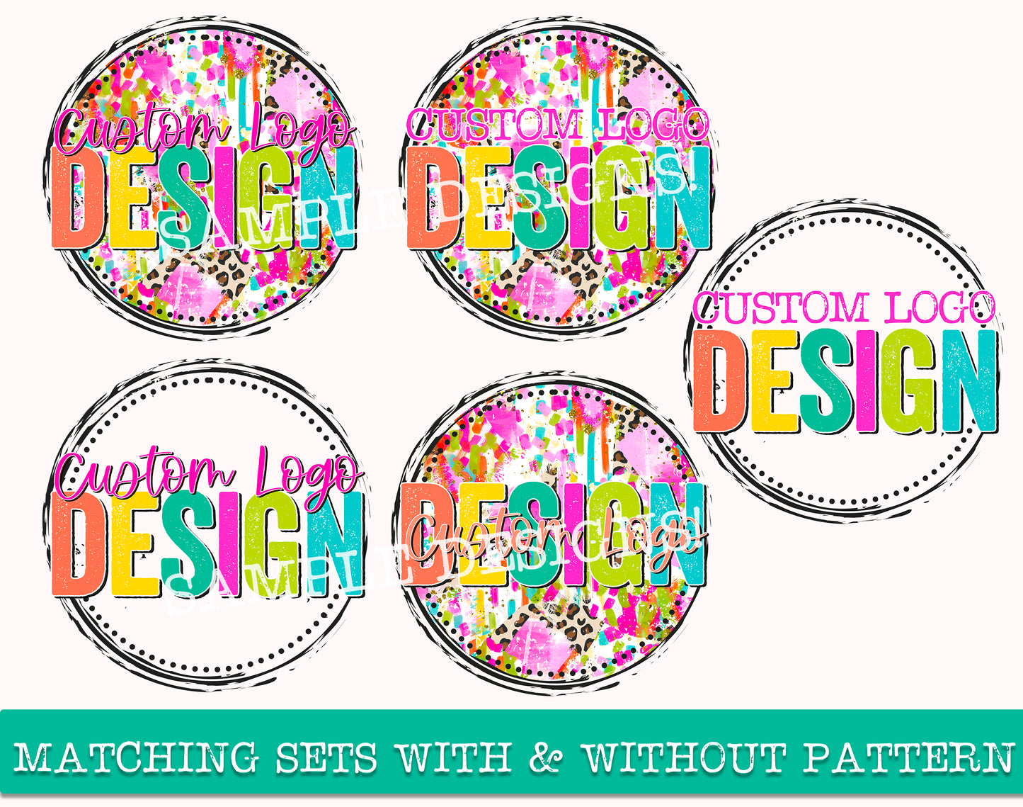 Custom Logo or Design - Bright Strokes Theme