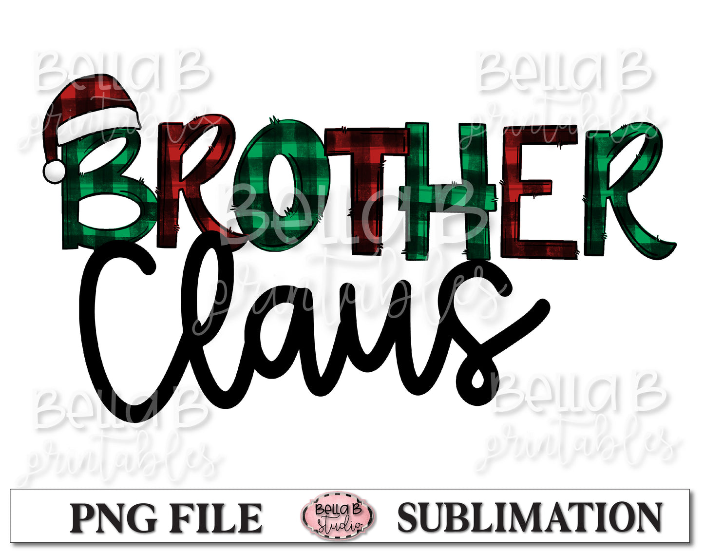 Brother Claus Sublimation Design