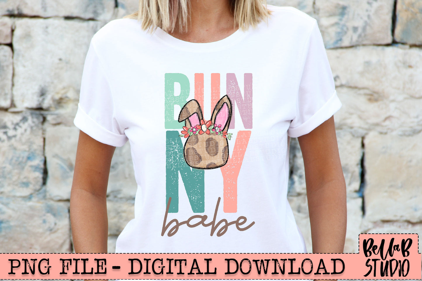 Bunny Babe PNG Sublimation Design
