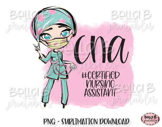 CNA Nurse Sublimation Design