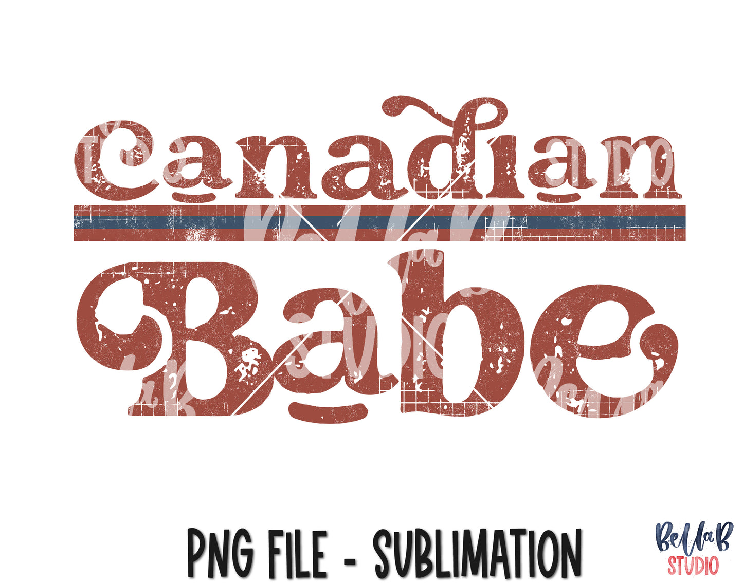 Retro Canadian Babe Sublimation Design