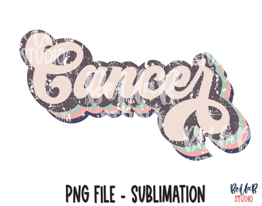 Retro Cancer Sublimation Design