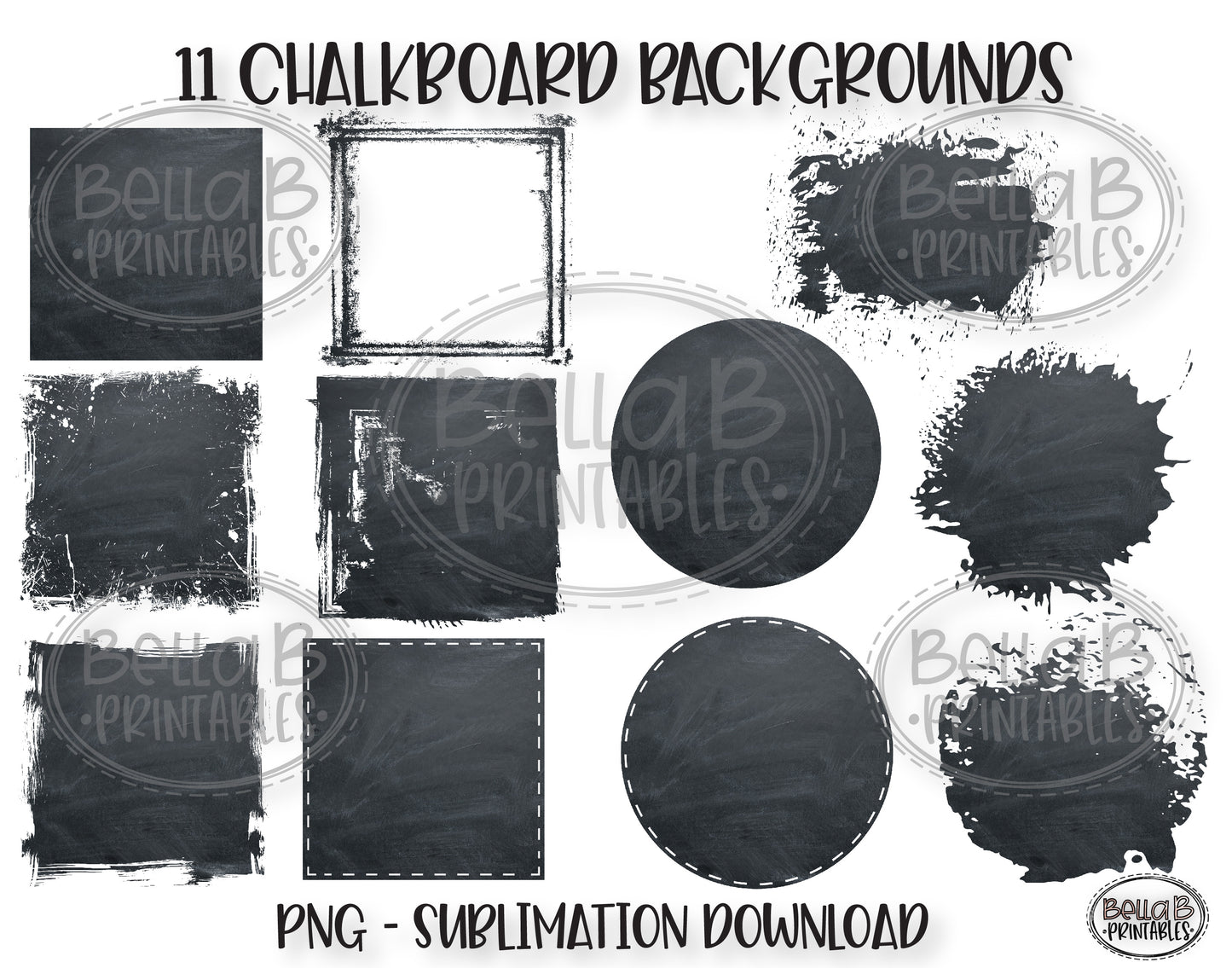 Chalkboard Sublimation Background Bundle, Backsplash