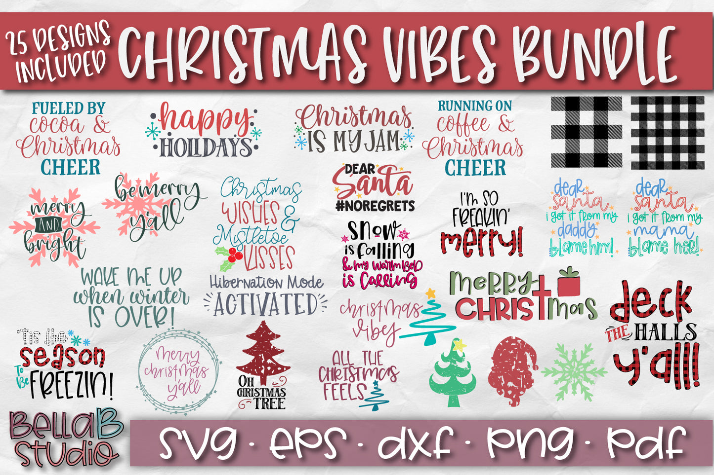 Christmas Vibes SVG Bundle