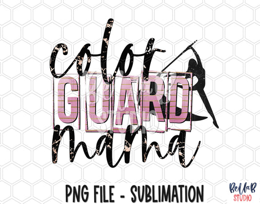 Color Guard Mama Sublimation Design