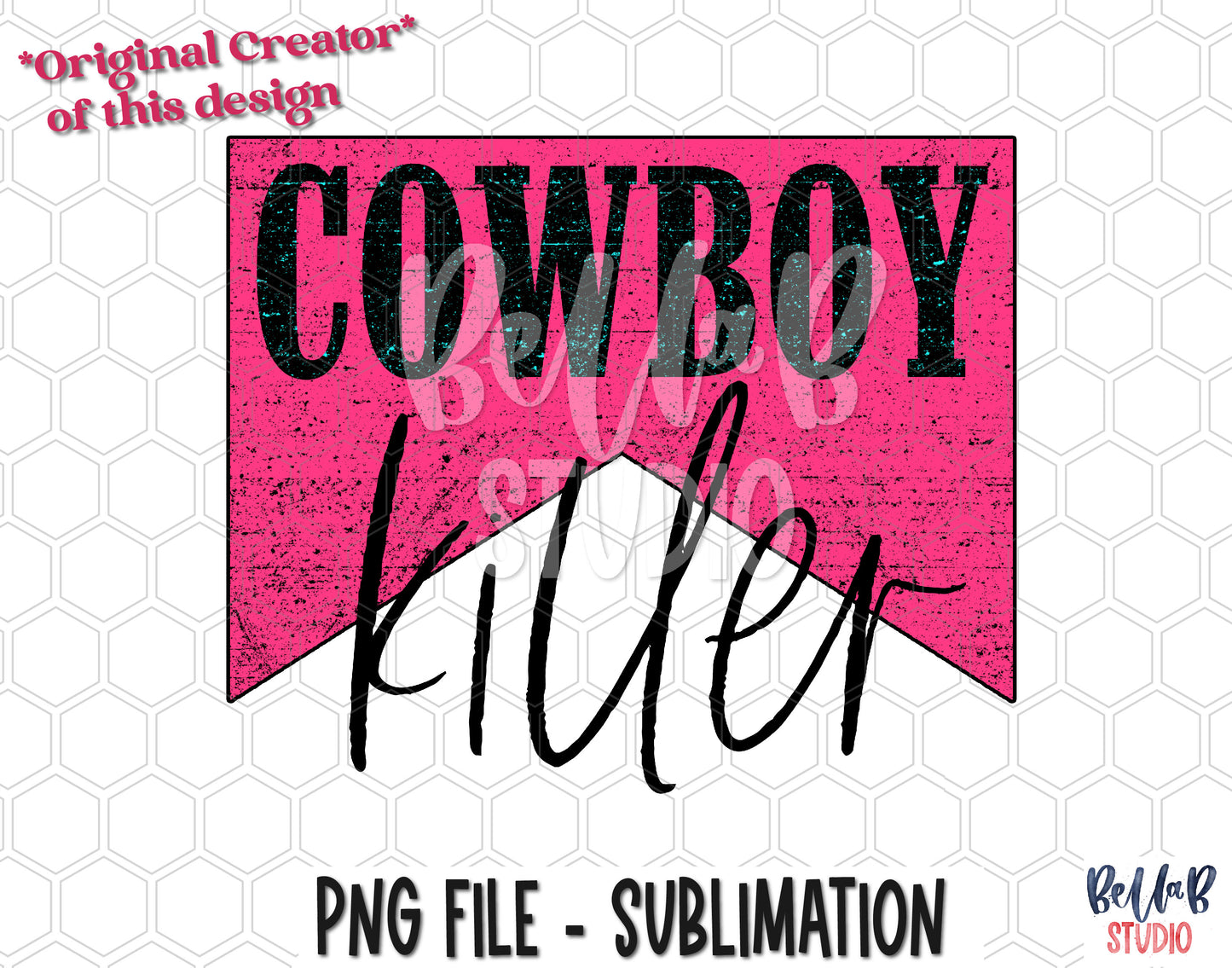 Cowboy Killer Sublimation Design
