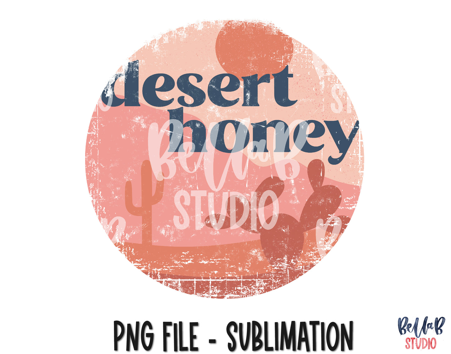 Retro Desert Honey Sublimation Design