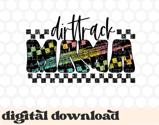 Dirt Track Mama PNG Digital Design