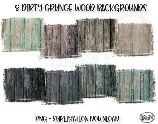 Distressed Wood Sublimation Background Bundle, Backsplash