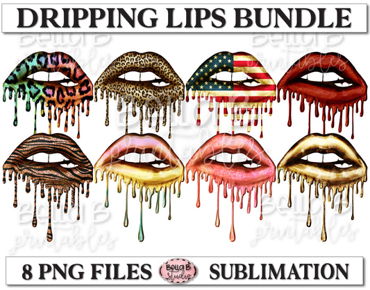 Dripping Lips Sublimation Bundle