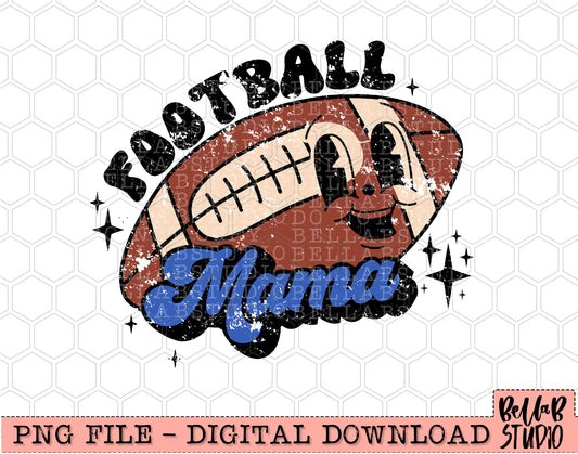 Football Mama Retro Mascot PNG Design