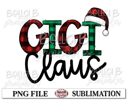 Gigi Claus Sublimation Design