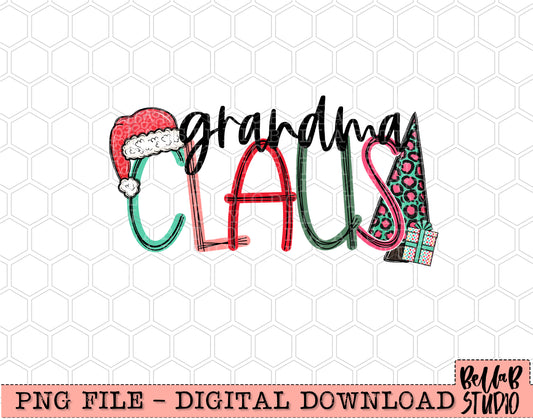 Grandma Claus PNG Design