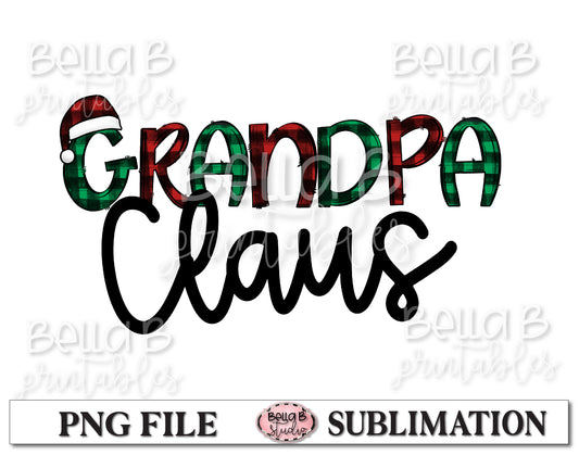 Grandpa Claus Sublimation Design